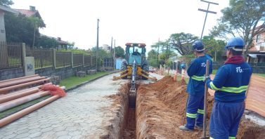 Obras de esgoto avançam em São Francisco do Sul com cronograma definido para a semana